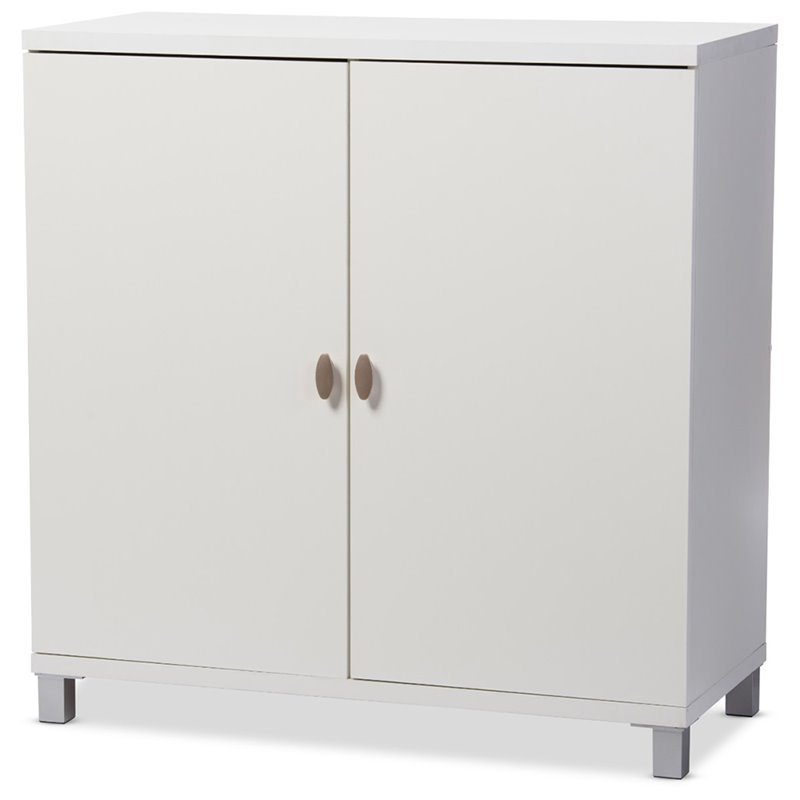 Baxton Studio Marcy Multipurpose Entryway Storage Cabinet in White