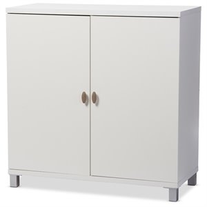 Baxton Studio Marcy Multipurpose Entryway Storage Cabinet in White