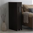 Baxton Studio Lindo 1 Pull Out Door Media Storage Cabinet in Brown