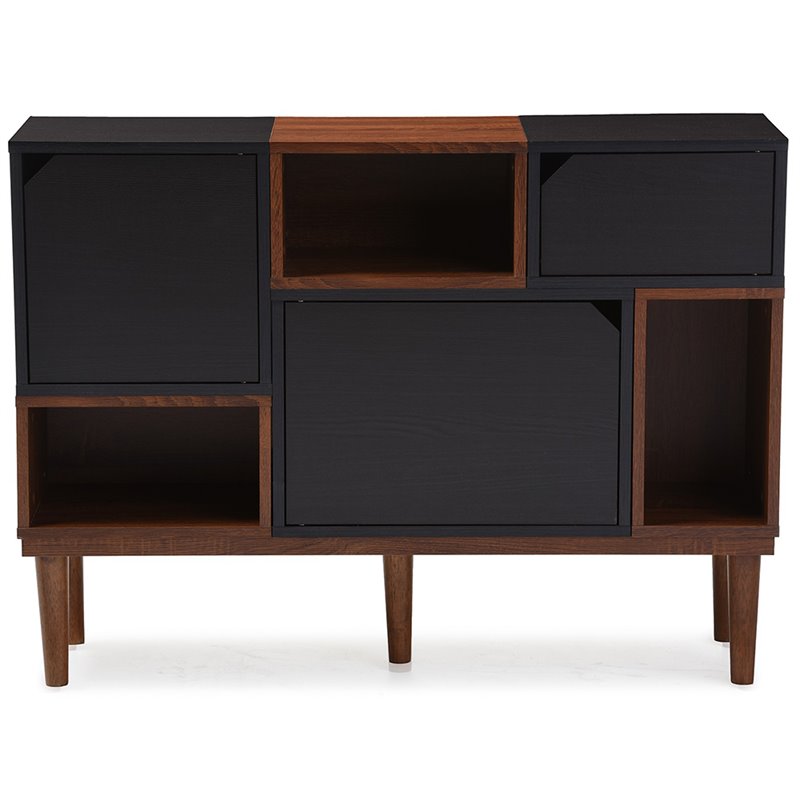 Baxton Studio Anderson Sideboard in Gray and Espresso