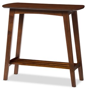 Baxton Studio Sacramento Console Table in Dark Walnut