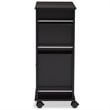 Baxton Studio Ontario Mobile Home Bar Cabinet in Dark Brown