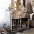 Baxton Studio Rochadh 1-drawer and 1-shelf End Table and End Table