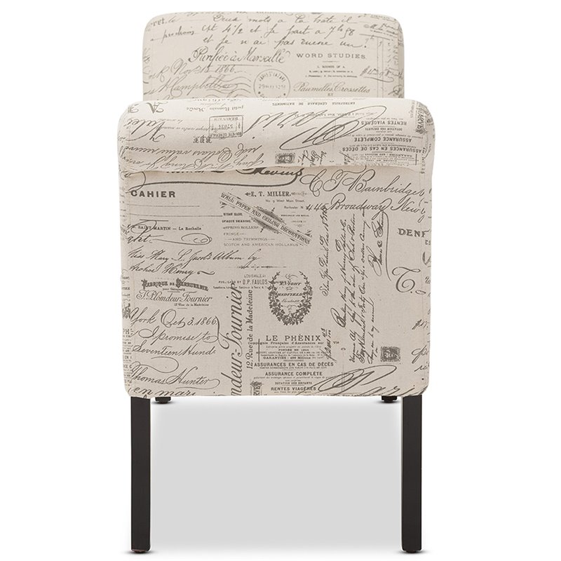 Baxton Studio Avignon Tufted Storage Bench in Beige