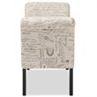 Baxton Studio Avignon Tufted Storage Bench in Beige