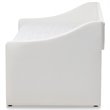 Baxton Studio Barnstorm Faux Leather Daybed with Trundle in White