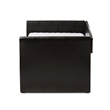 Baxton Studio Camino Faux Leather Daybed with Trundle in Black