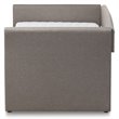 Baxton Studio Camino Upholstered Daybed with Trundle in Gray