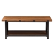 Baxton Studio Herzen Coffee Table in Antique Black and Brown