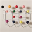 Baxton Studio Penny Wall Mounted Coat Rack in White