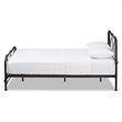 Baxton Studio Beatrice Queen Metal Bed in Black