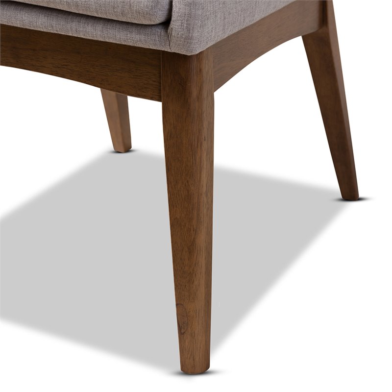 Baxton Studio Nexus Dining Side Chair in Grayish Beige (Set of 2)