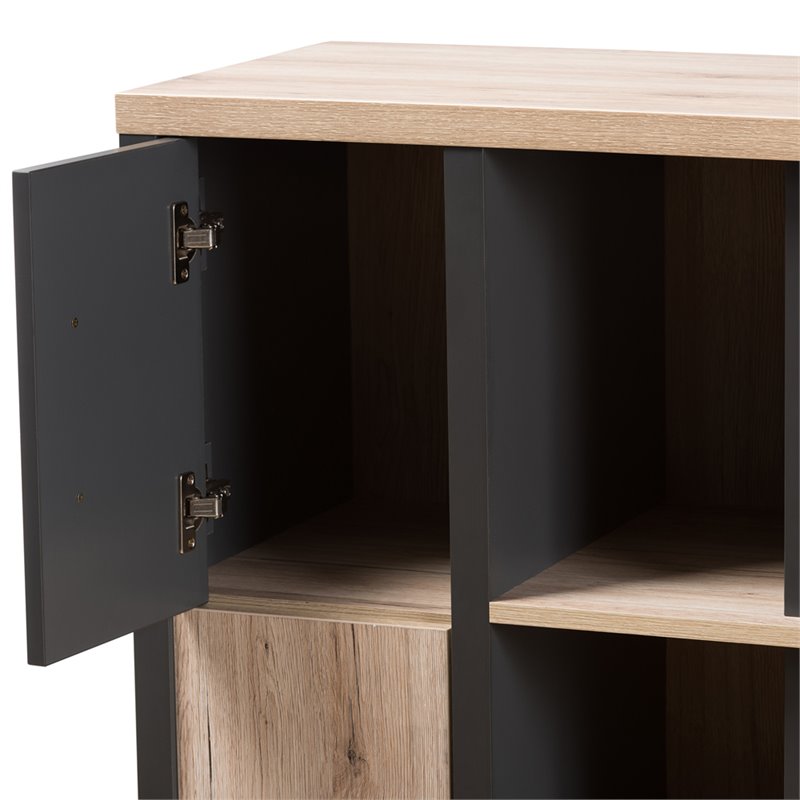Baxton Studio Pandora Writing Desk in Gray and Brown