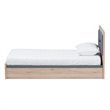 Baxton Studio Pandora Twin Storage Platform Bed in Gray and Oak Brown
