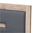 Baxton Studio Pandora Twin Storage Platform Bed in Gray and Oak Brown