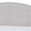 Baxton Studio Kaija Fabric Daybed with Trundle in Grayish Beige