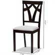Baxton Studio Sylvia Dining Side Chair in Gray and Brown (Set of 2)