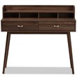Baxton Studio Disa Writing Desk in Walnut Brown