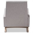 Baxton Studio Marlena Tufted Rocker in Grayish Beige