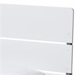 Baxton Studio Nereida Twin Slat Platform Bed in White and Gray
