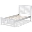 Baxton Studio Sedona Twin Slat Platform Bed in White