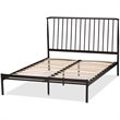 Baxton Studio Sabine Queen Metal Spindle Platform Bed in Black