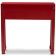 Baxton Studio Pomme 6 Drawer Console Table in Red and Bronze
