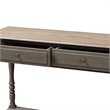 Baxton Studio Noemie 2 Drawer Console Table in Brown