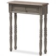 Baxton Studio Noemie 1 Drawer Console Table in Brown