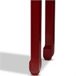 Baxton Studio Melodie 6 Drawer Console Table in Red and Bronze