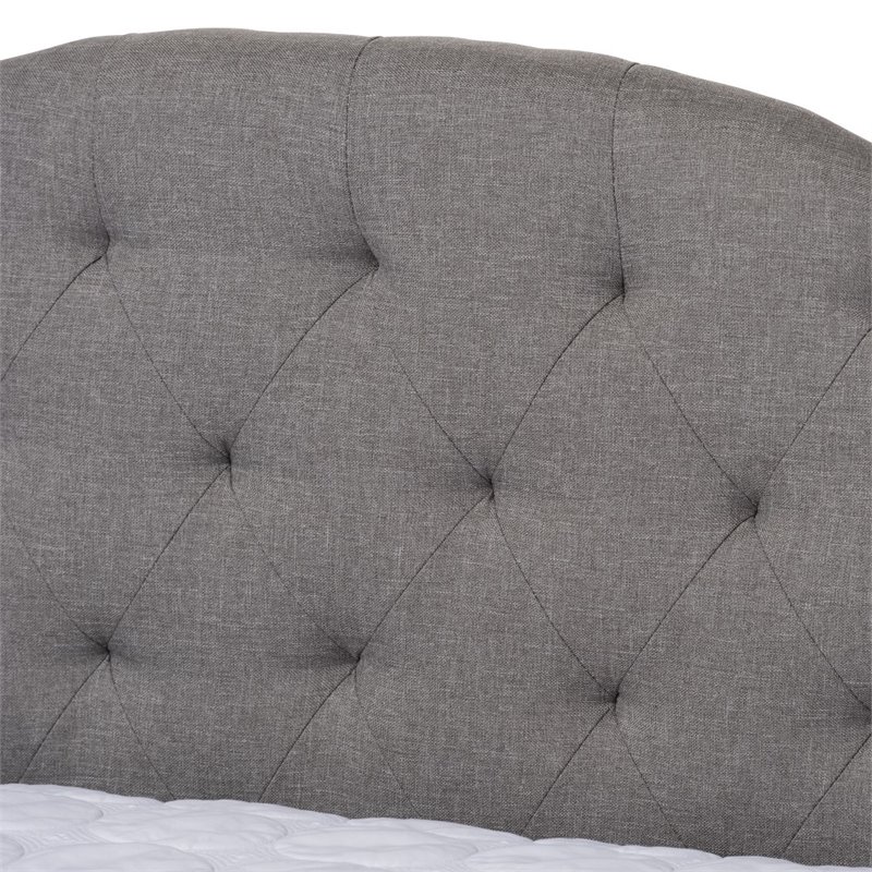 Baxton Studio Eliza Tufted Full Daybed in Grey