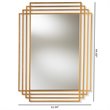 Baxton Studio Kalinda Decorative Wall Mirror in Gold