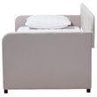 Baxton Studio Camelia Fabric Tufted Twin Daybed in Beige