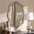 Baxton Studio Isidora Decorative Wall Mirror in Silver