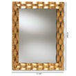 Baxton Studio Arpina Decorative Wall Mirror in Gold