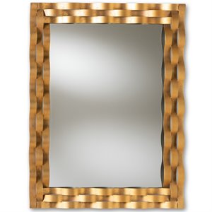 Baxton Studio Arpina Decorative Wall Mirror in Gold