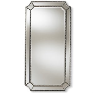 Baxton Studio Romina Decorative Wall Mirror in Silver