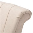 Baxton Studio Rayner Beige Fabric Upholstered Swivel Chair