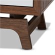 Baxton Studio Svante Mid-Century 6-Drawer Wood Chest in Brown and Multi