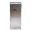 Baxton Studio Davet Mid-Century 5-Drawer Metal Accent Chest in Silver