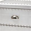 Baxton Studio Davet Silver Metal 2-Drawer End Table