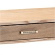 Baxton Studio Lafoy Mid-Century 2-Drawer Wood Console Table in Brown and Gold