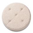 Baxton Studio Vinet Tufted Fabric and Wood Coffee Table Ottoman in Beige