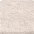 Baxton Studio Vinet Tufted Fabric and Wood Coffee Table Ottoman in Beige