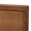 Baxton Studio Raya Mid-Century Wood Full Headboard in Walnut Brown