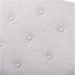 Baxton Studio Linus Mid-Century Upholstered Tufted Wood bench in Light Gray