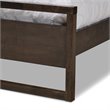 Baxton Studio Inicio Brown Finished Wood Queen Size Platform Bed