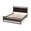 Baxton Studio Inicio Brown Finished Wood Queen Size Platform Bed