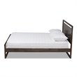 Baxton Studio Inicio Brown Finished Wood Queen Size Platform Bed