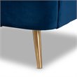 Baxton Studio Emeline Navy Blue Velvet Accent Chair